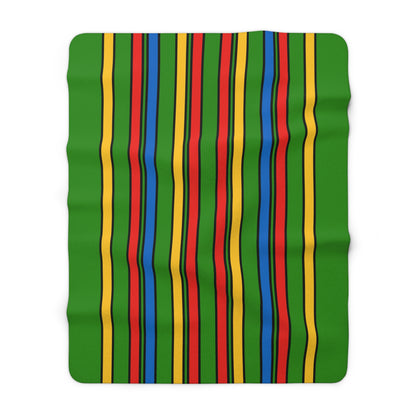 Ethiopia Retro Stripes Blanket Throw
