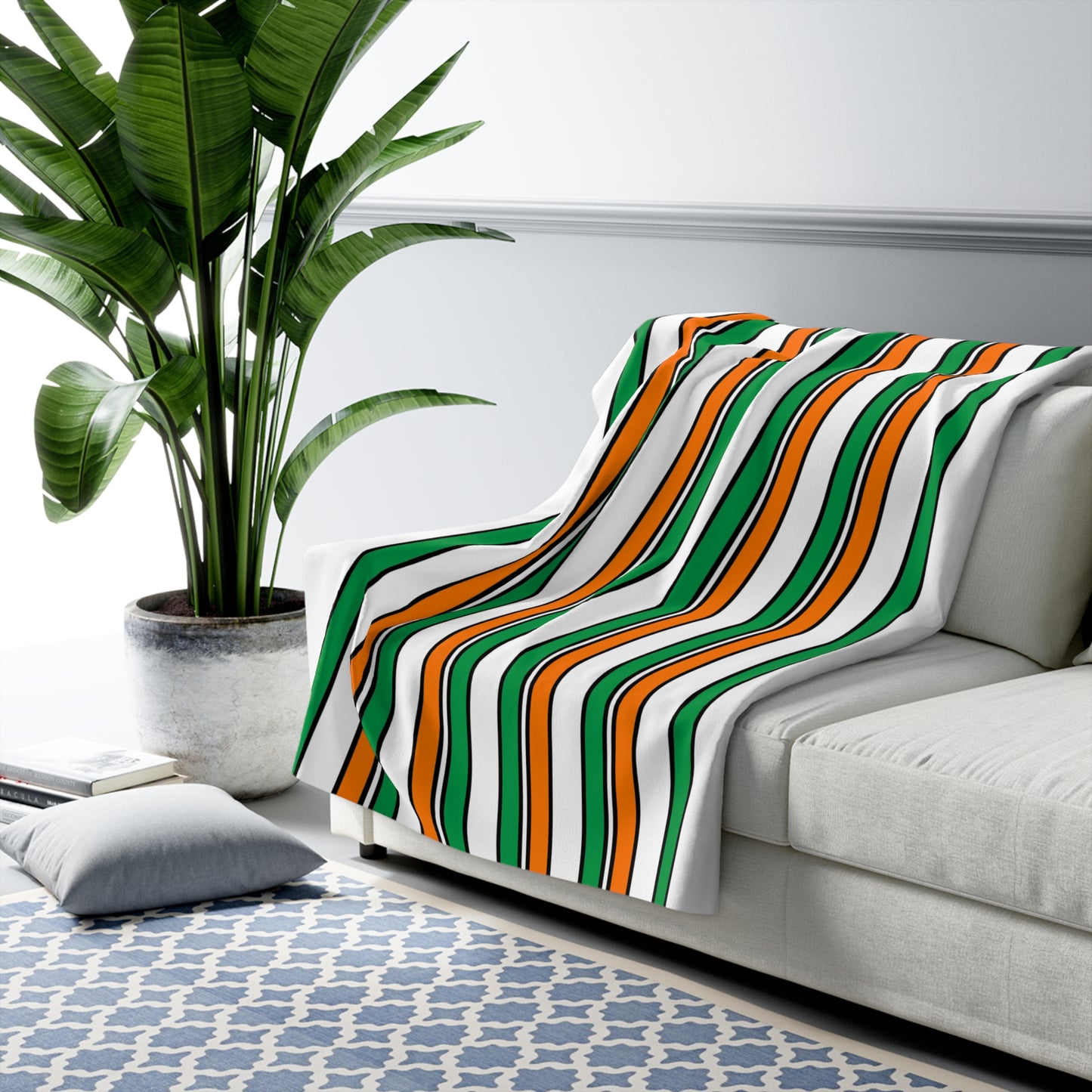 Ireland Retro Stripes Blanket Throw