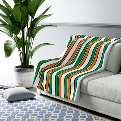 Ireland Retro Stripes Blanket Throw