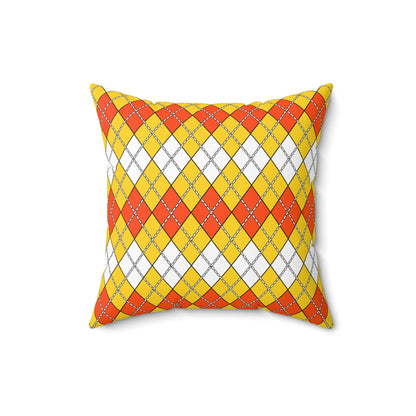 Bhutan Retro Argyle Cushion Pillow