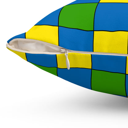 Gabon Retro Check Cushion Pillow