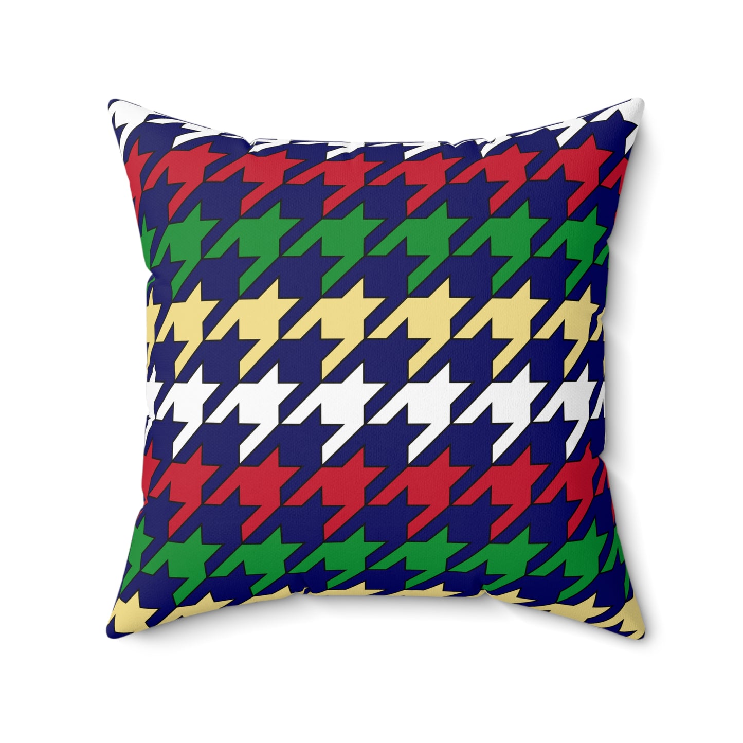 Cayman Islands Retro Houndstooth Cushion Pillow