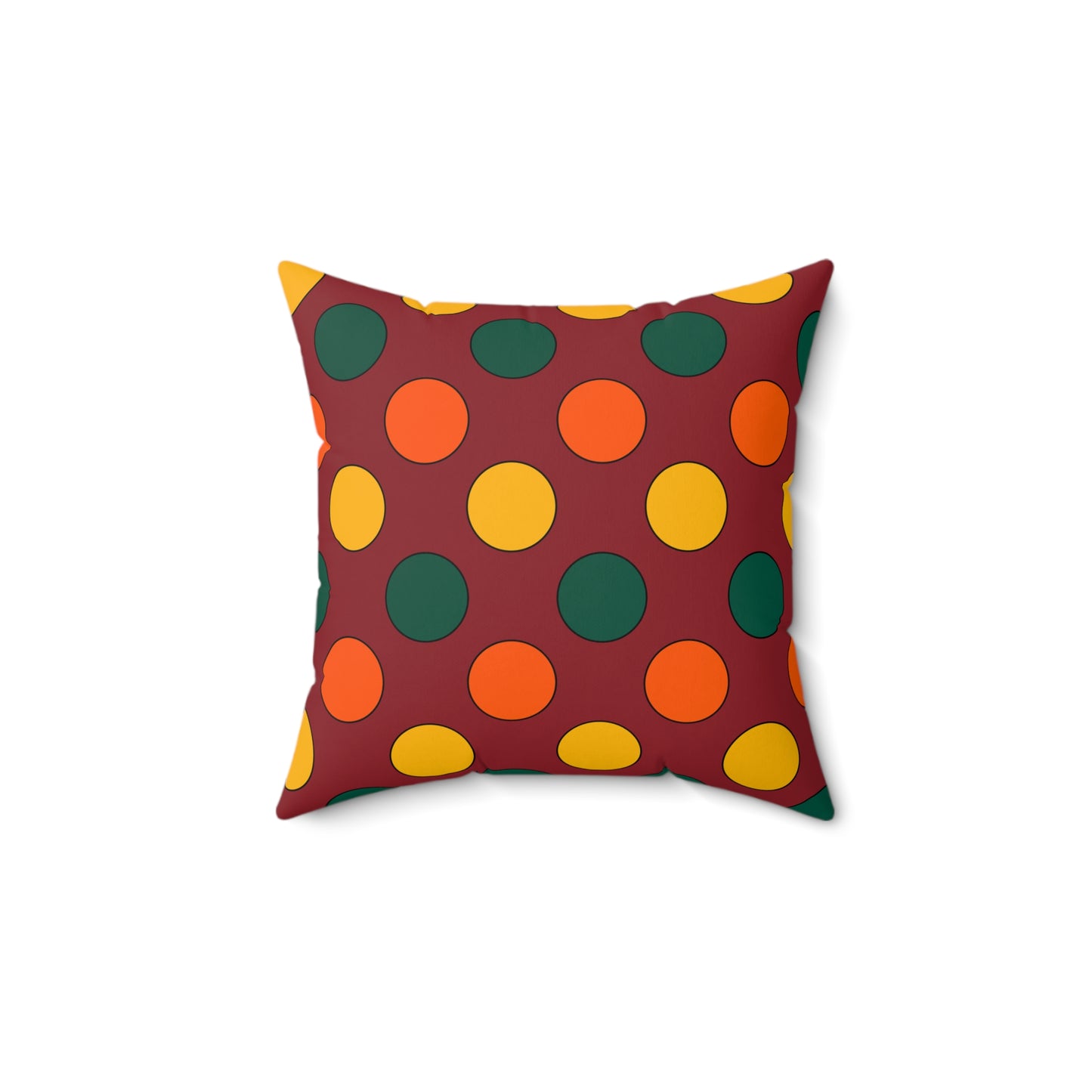 Sri Lanka Retro Polka Dots Cushion Pillow