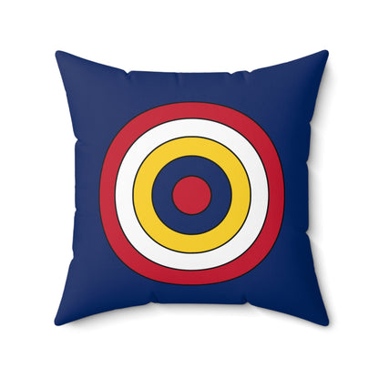 Turks And Caicos Islands Retro Target Cushion Pillow