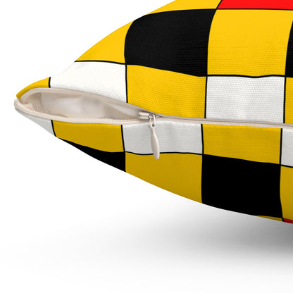 Mozambique Retro Check Cushion Pillow
