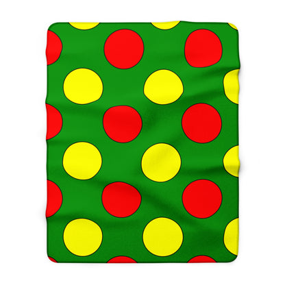 Guinea Retro Polka Dots Blanket Throw