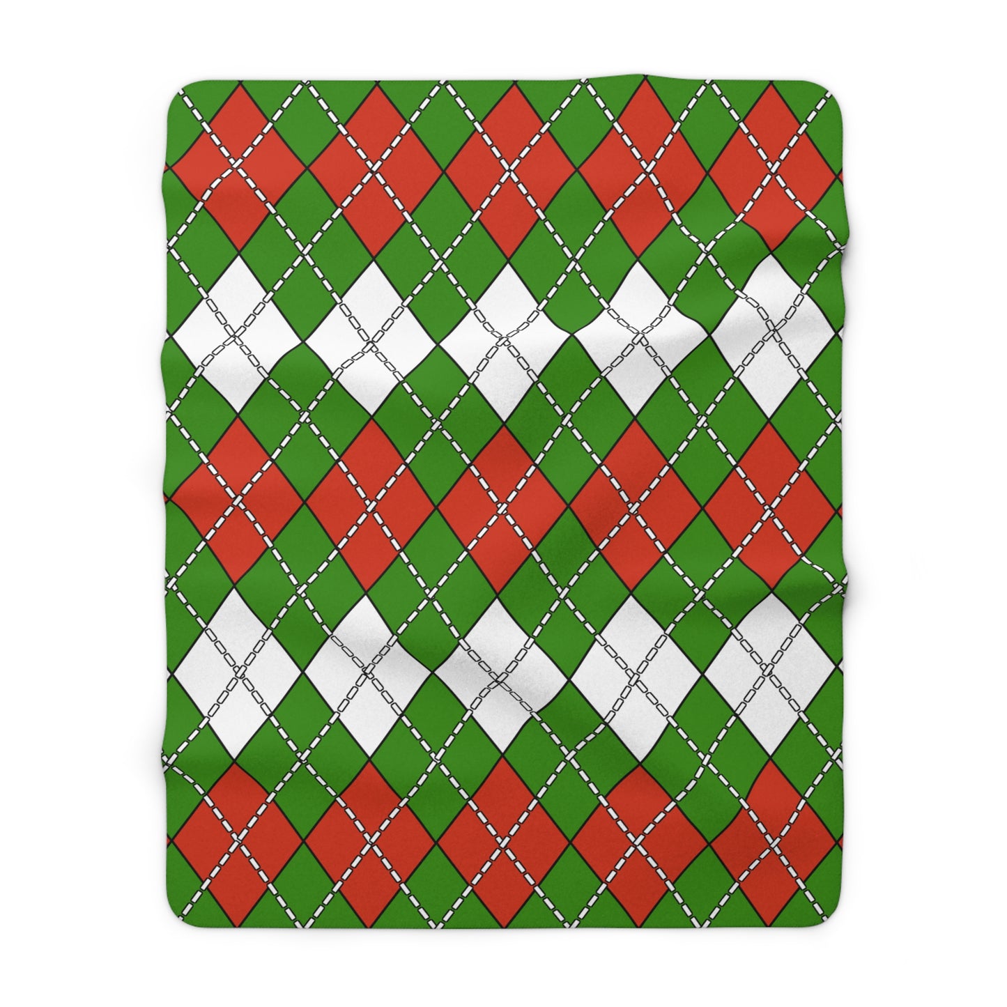 Hungary Retro Argyle Blanket Throw