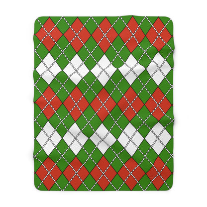 Hungary Retro Argyle Blanket Throw