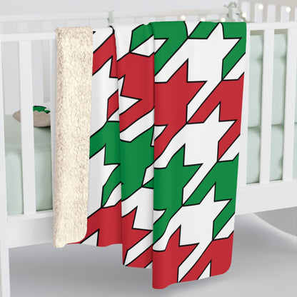 Italy Retro Houndstooth Blanket Throw