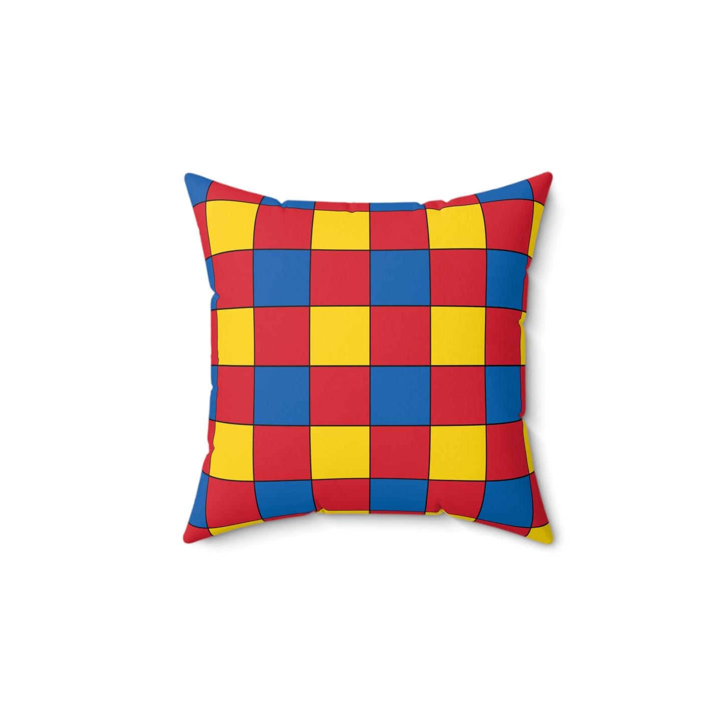 Mongolia Retro Check Cushion Pillow