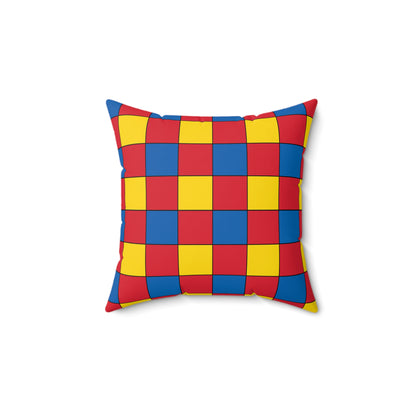 Mongolia Retro Check Cushion Pillow