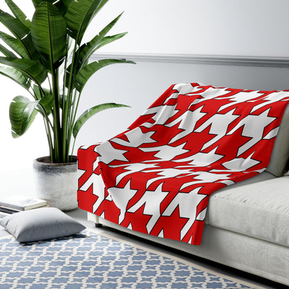 Singapore Retro Houndstooth Blanket Throw