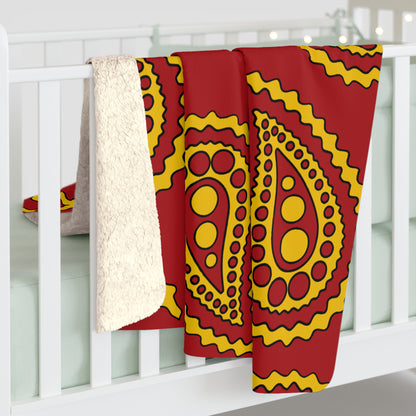 Spain Retro Paisley Blanket Throw