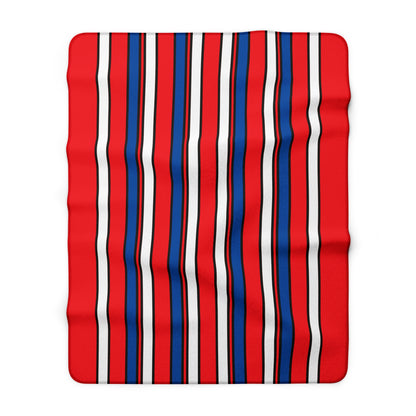 Slovakia Retro Stripes Blanket Throw