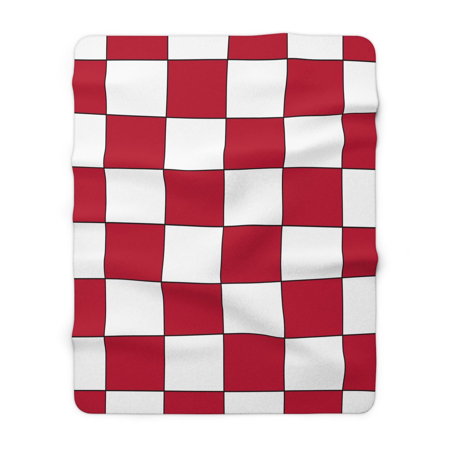 Japan Retro Check Blanket Throw