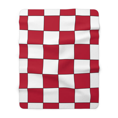 Japan Retro Check Blanket Throw