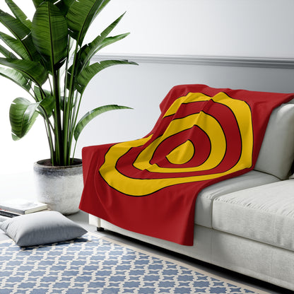 Spain Retro Target Blanket Throw