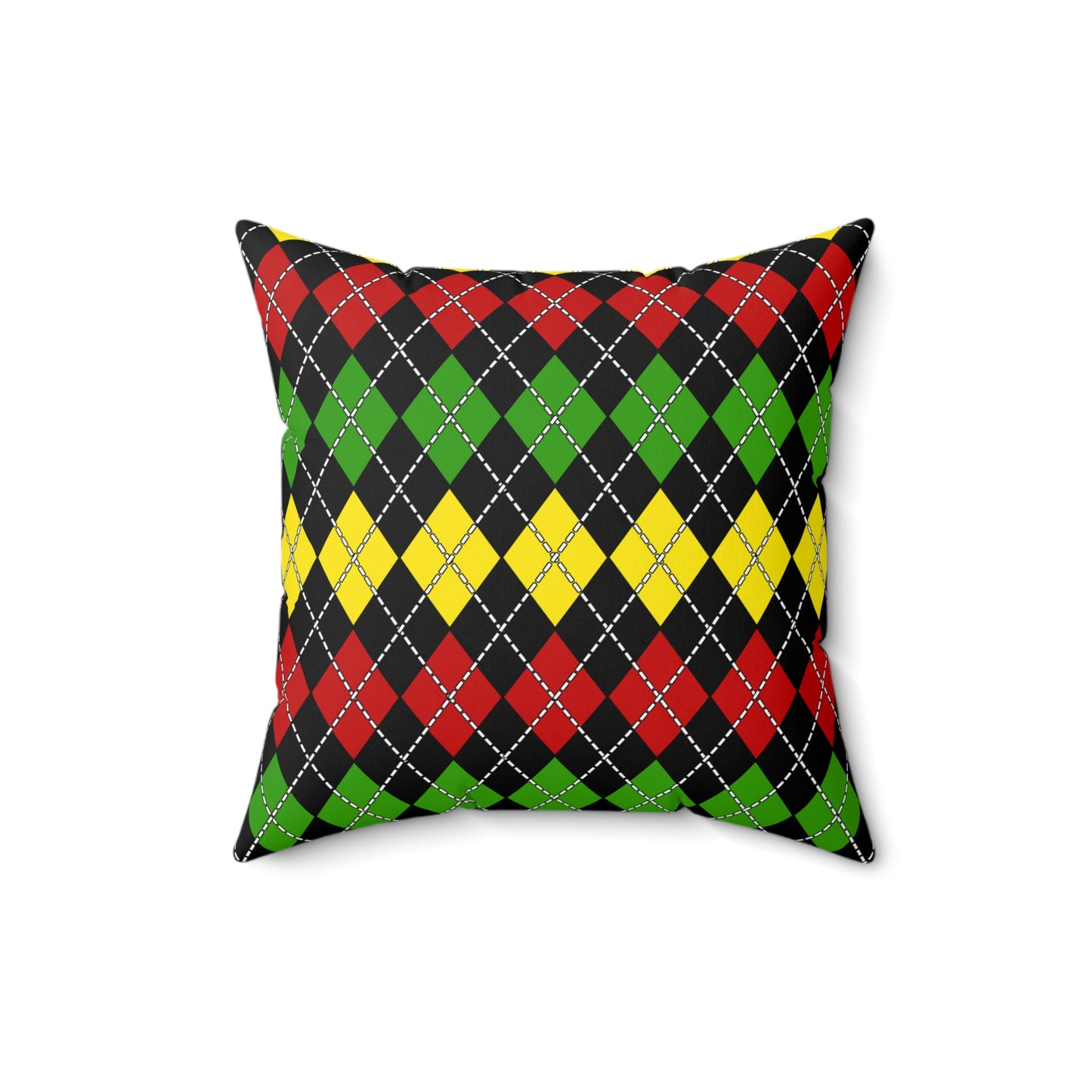 Saint Kitts And Nevis Retro Argyle Cushion Pillow