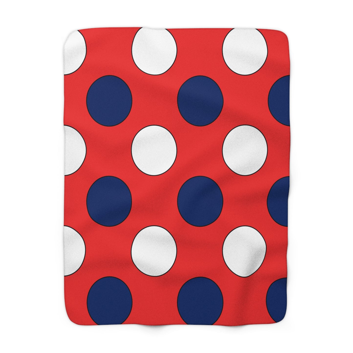Svalbard And Jan Mayen Retro Polka Dots Blanket Throw
