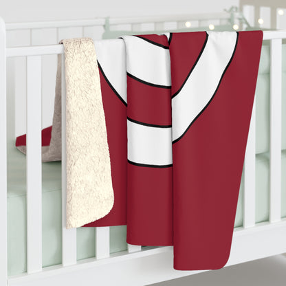 Latvia Retro Target Blanket Throw