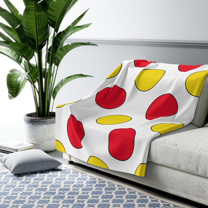 Guernsey Retro Polka Dots Blanket Throw