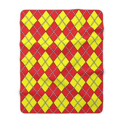 China Retro Argyle Blanket Throw