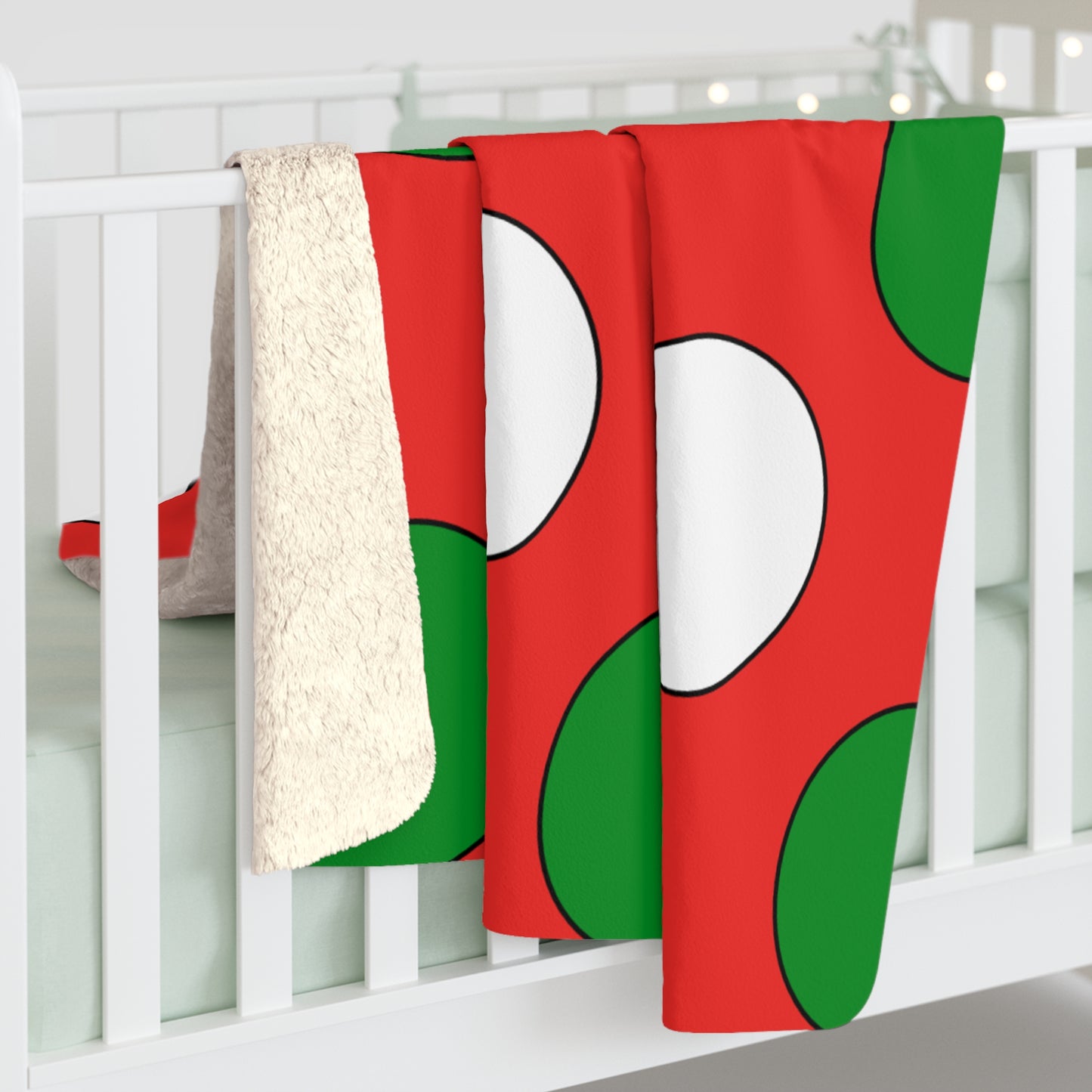 Oman Retro Polka Dots Blanket Throw