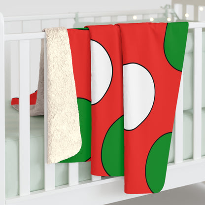 Oman Retro Polka Dots Blanket Throw