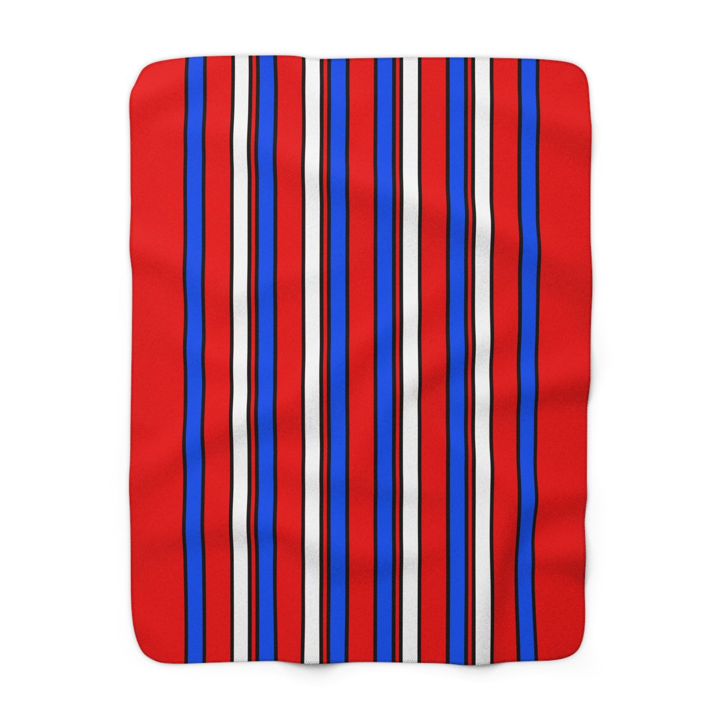 Puerto Rico Retro Stripes Blanket Throw