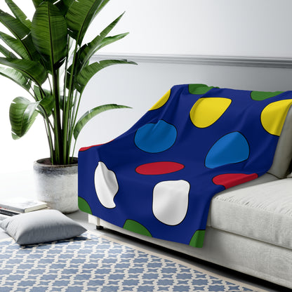 Pitcairn Retro Polka Dots Blanket Throw