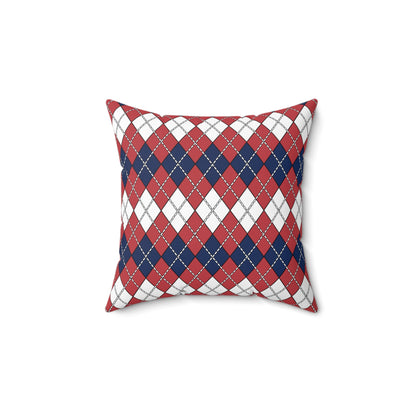 United States Minor Outlying Islands Retro Argyle Cushion Pillow