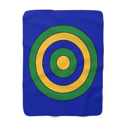 Christmas Island Retro Target Blanket Throw