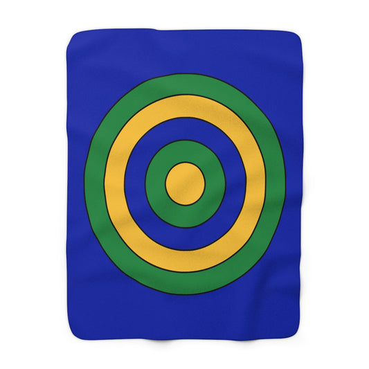 Christmas Island Retro Target Blanket Throw