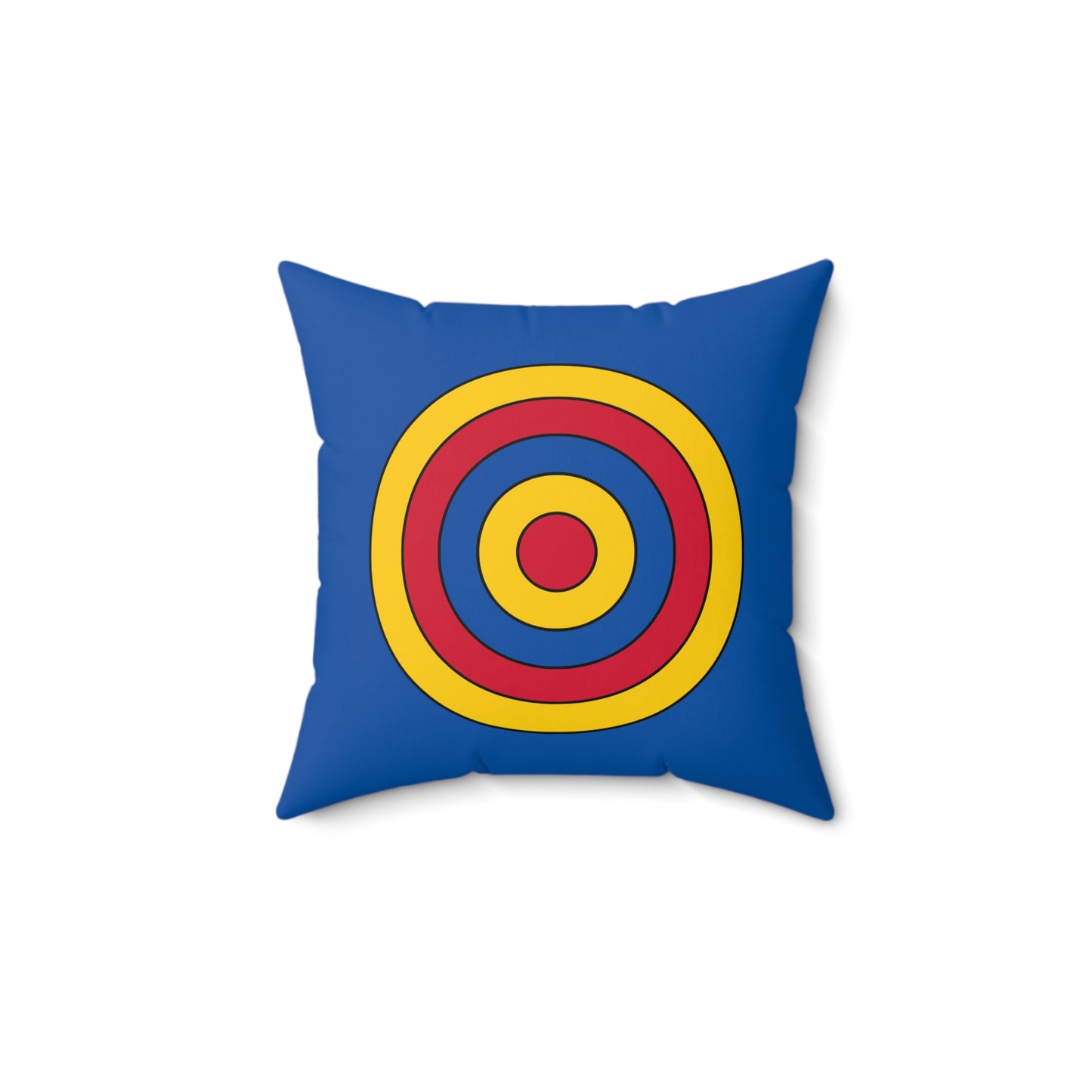 Aland Islands Retro Target Cushion Pillow