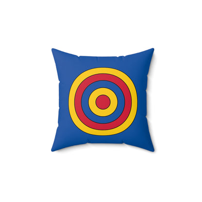 Aland Islands Retro Target Cushion Pillow