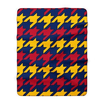 Chad Retro Houndstooth Blanket Throw