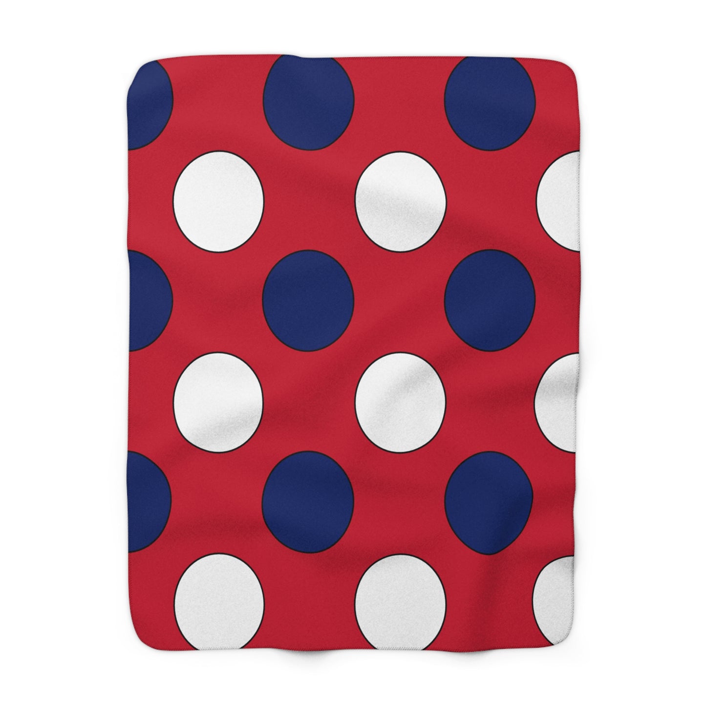 United Kingdom (UK) Retro Polka Dots Blanket Throw