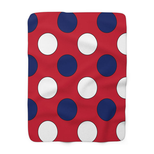 United Kingdom (UK) Retro Polka Dots Blanket Throw