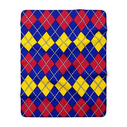 Andorra Retro Argyle Blanket Throw