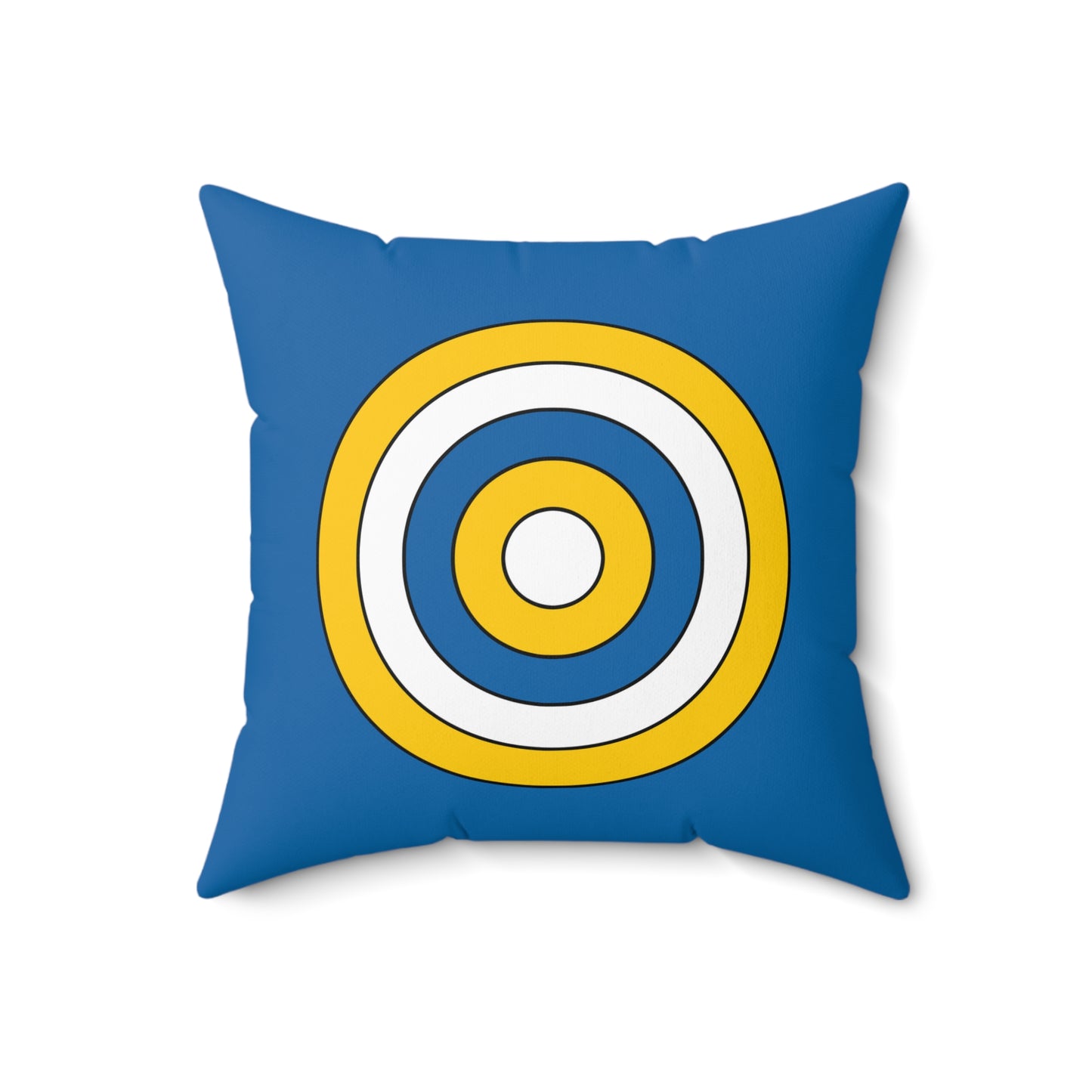 Canary Islands Retro Target Cushion Pillow