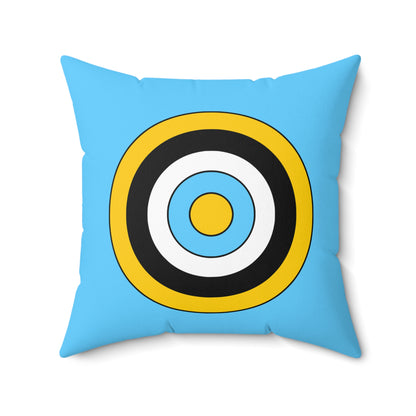 Saint Lucia Retro Target Cushion Pillow