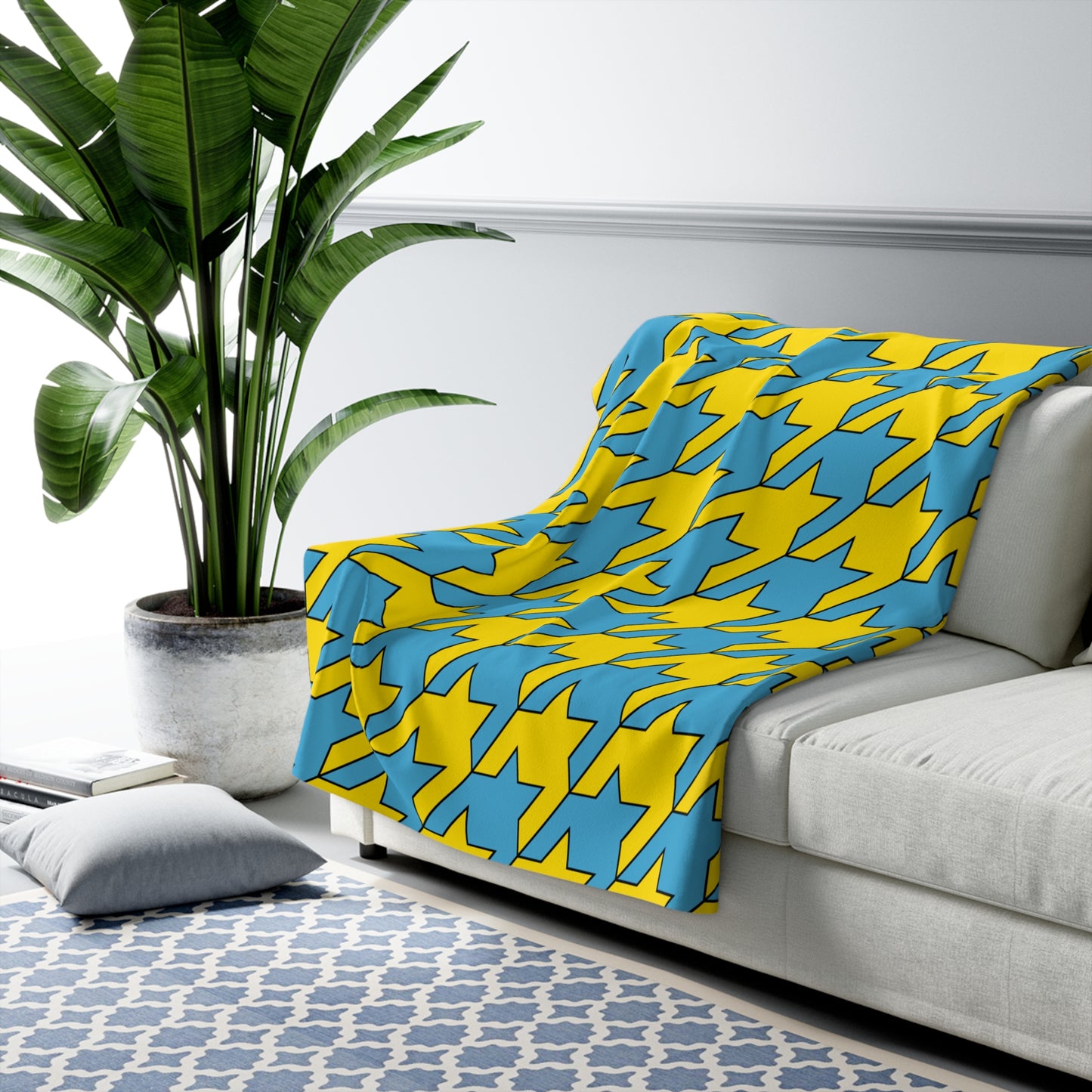 Palau Retro Houndstooth Blanket Throw