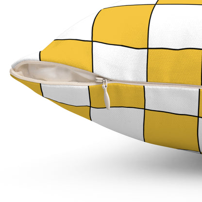 United States Virgin Islands Retro Check Cushion Pillow