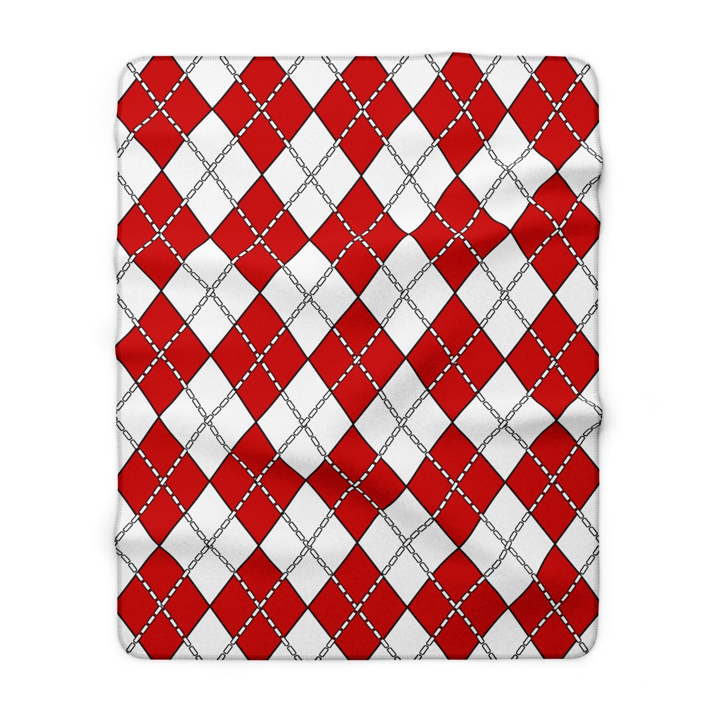 Northern Ireland Retro Argyle Blanket Throw
