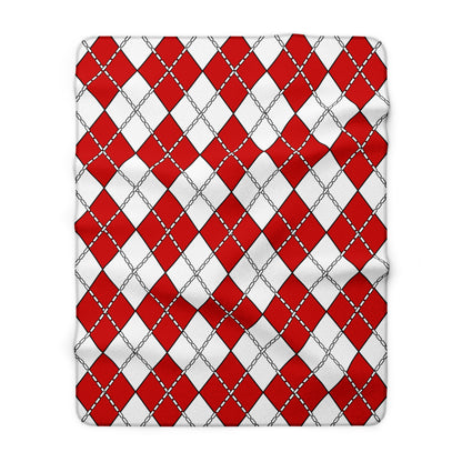 Northern Ireland Retro Argyle Blanket Throw