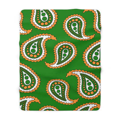 India Retro Paisley Blanket Throw