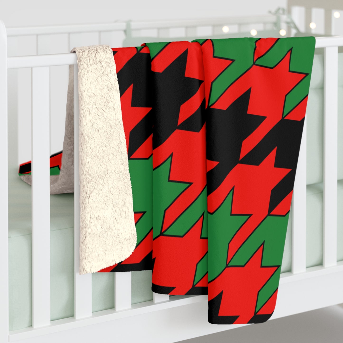 Malawi Retro Houndstooth Blanket Throw