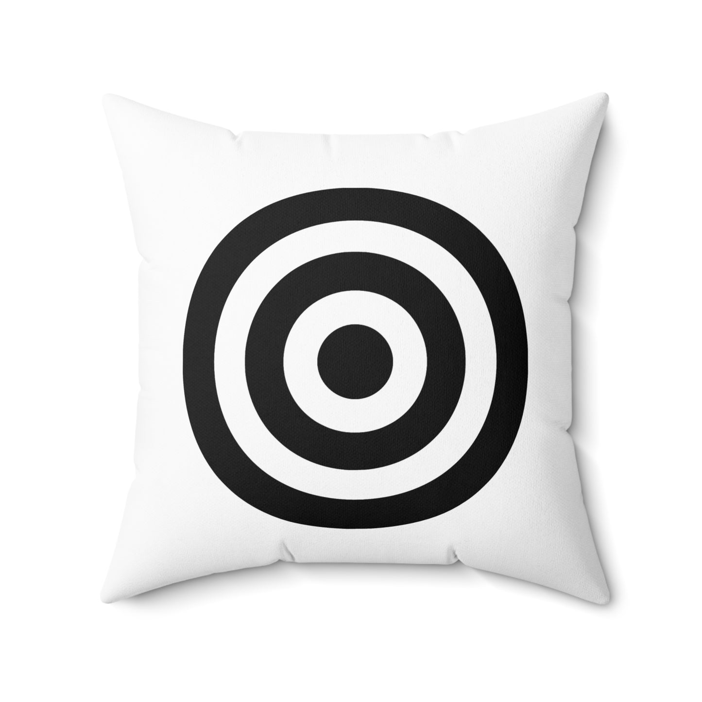 White, Black Retro Target Cushion Pillow