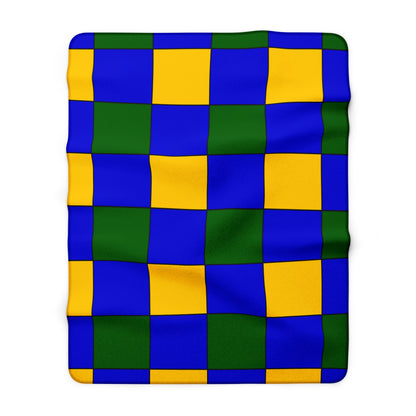 Solomon Islands Retro Check Blanket Throw