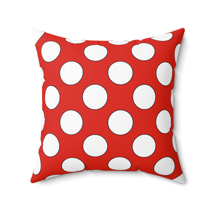 French Polynesia Retro Polka Dots Cushion Pillow
